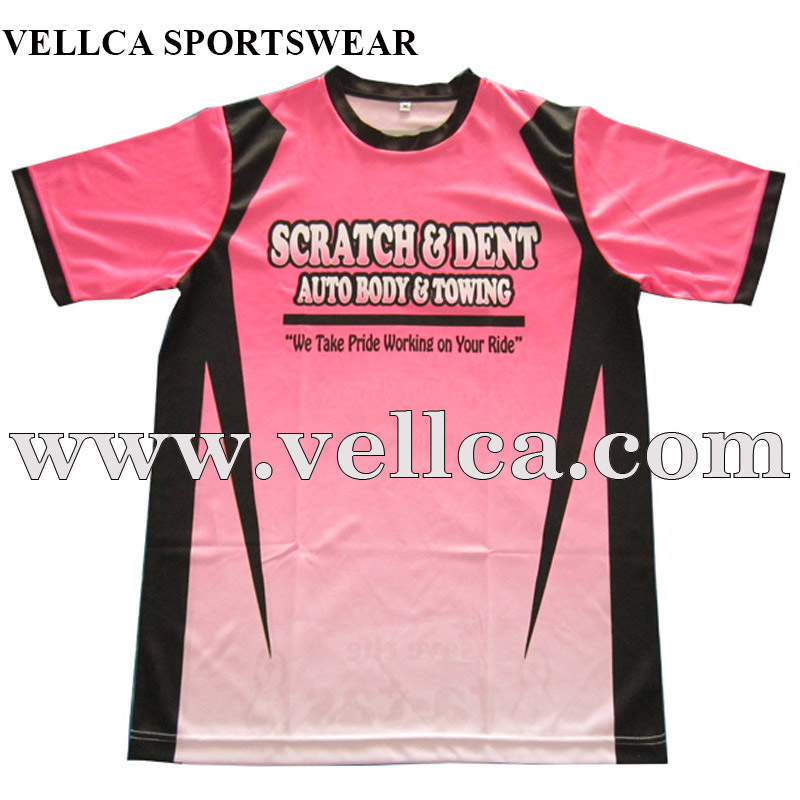 100 Polyester OEM Sports 3D Printing TShirt Vellca Sportswear Co