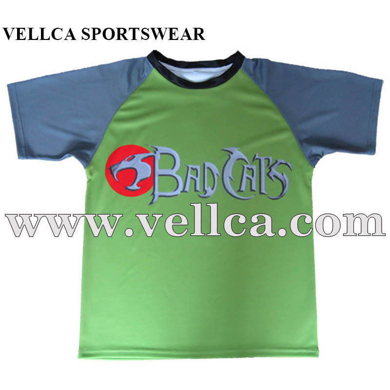Custom Dry Fit 100 Polyester Sportwear Sublimation T Shirt