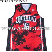 Custom Logo Design College Basketball Uniform 100% Polyester European Basketball Jersey