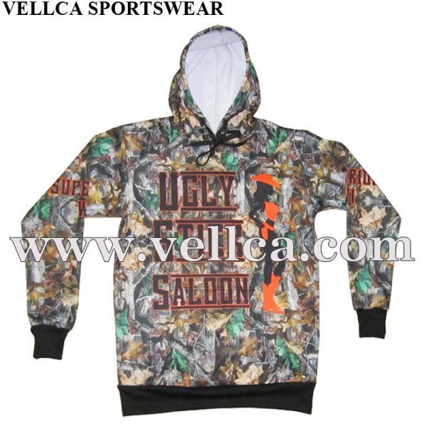 Casual Hood Pullover Fleece Custom Print Heavyweight Poly Fleece hoodies