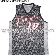 Custom Graphic Logo University Basketball Uniforms