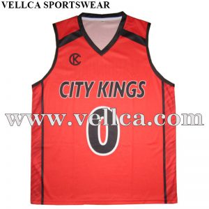 Custom Team Basketball Jersey with 100% Microfiber Fabric Dry Fit