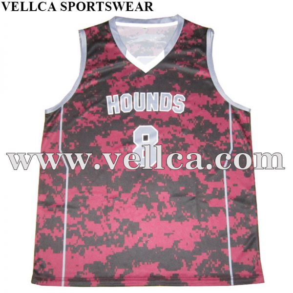 Nenhum uniforme de basquete por atacado de camisa de basquete sublimada MOQ