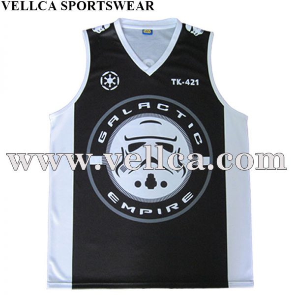 Camisa de basquete sublimada com desgaste de basquete estilo personalizado