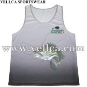 Breathable Custom Logo Cheap Sublimated Wholesale Running Singlet Printed