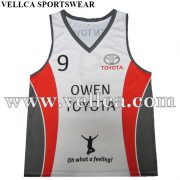 Wholesale Custom Sublimated Mens Running Wear Running Singlet