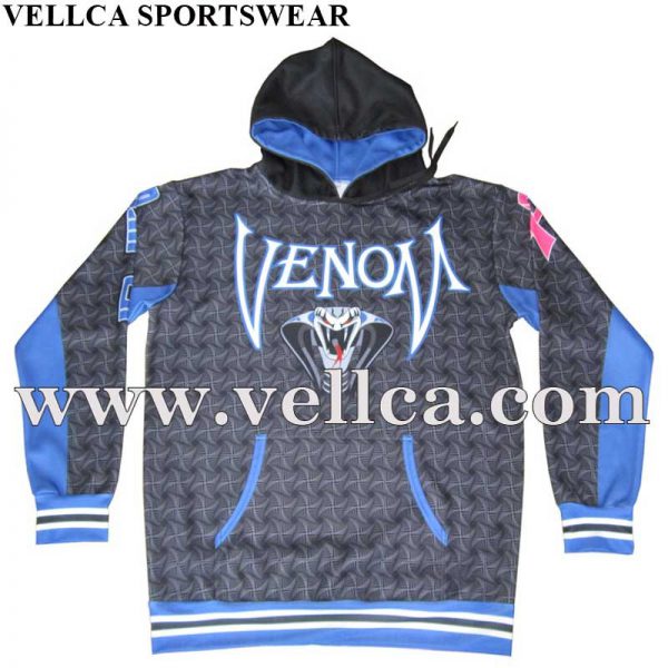 Brugerdefineret logo design poly fleece pullover hættetrøjer herre engros billig hætte