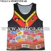 Gym Singlets Mens Tank Tops Mens Sports Vest Mens Bodybuilding Tanks With Printed Graphics
