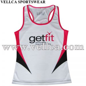Custom Sublimated Mens Tank Top for Bodybuilding and Fitness