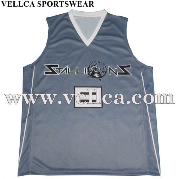 China Factory machte sublimierte reversible Basketballuniform