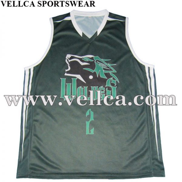 Custom Sublimated Reversible Basketball Jerseys With Numbers