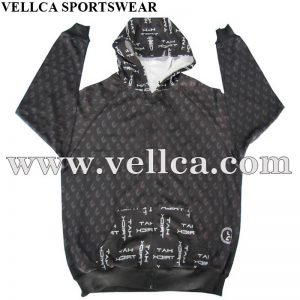 Diseño de sudaderas sublimadas personalizadas con capucha sublimada de tinte completo