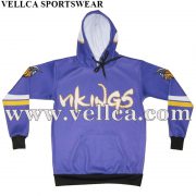 Sublimated Cut and Sew Hoodie Custom Sweatshirt Hoodie Pull Over