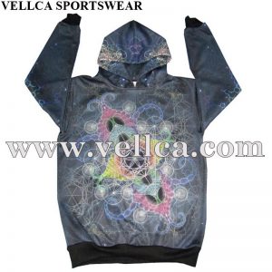 Anpassade partihandel Sublimepullover Colorful Pullover Style Hoodie Jacket