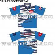 Custom Made Full Color Dye Sublimation Polo Shirts Sublimated Uniforms