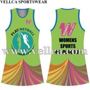 China Factory Cheap Custom Sublimation Netball Dresses