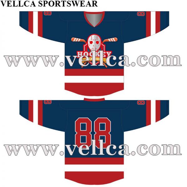 Jerseys de hockey sublimados personalizados sin diseño original mínimo creado