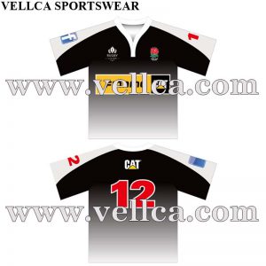 Maglia da rugby aderente sublimatica Maglia da rugby neozelandese