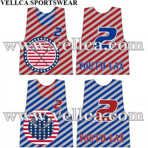 Custom Design Lacrosse Jerseys with Team Name and Numbers Made in China