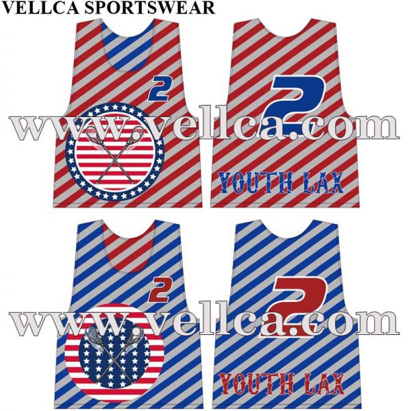 Custom Design Lacrosse Jerseys met Teamnaam en Nummers Gemaakt in China