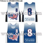 Custom Sublimated Lacrosse Reversible Pinny Artwork