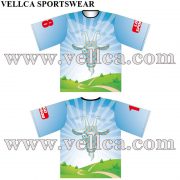 Sublimated Crew Neck Bowling Shirts Custom bowling Sports Apparel