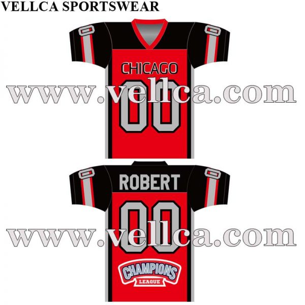 Custom Sublimated USA Football Uniforms & Neulepuserot