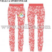 Custom Sublimated Women Gym Leggings Custom Logo Compression Tights